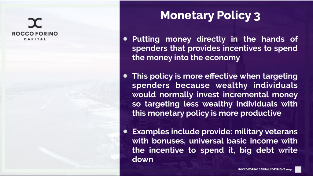 Rocco Forino Capital: Monetary Policy 3
